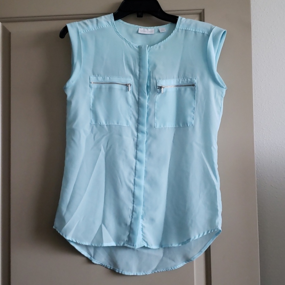 Sky Zipper Top